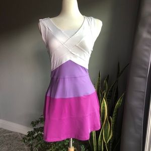 Nike Dri-Fit Dress Purple/White Tennis Dress
